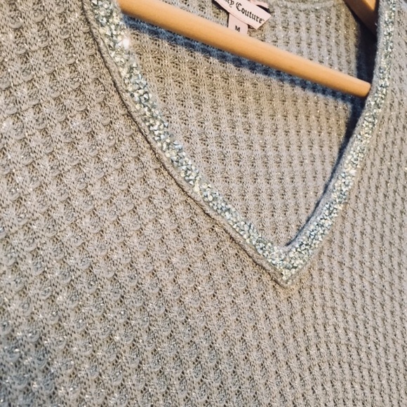Juicy Couture size M gray w/silver top - Picture 5 of 7